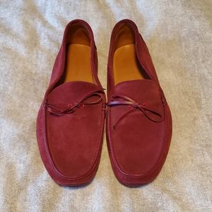 John Lobb - Moccasin Loafers (Red Suede)